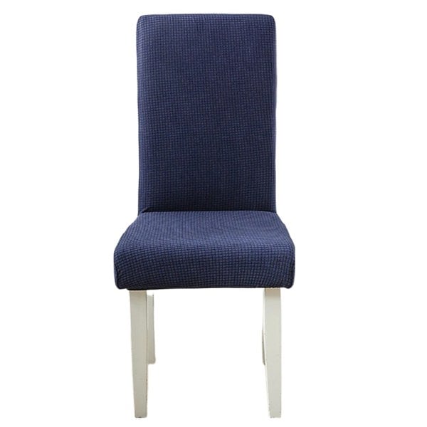 Anyseat Chair Cover Navy Corn Kernels Waterproof Universal Size for Dining Room Stretch Seat Slipcovers