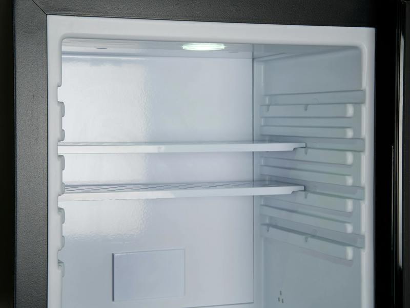 Corby Eton 20L Glass Door Minibar in Black - UK Plug