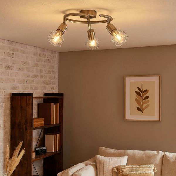 Pagazzi Lighting Arrigo 3 Light Satin Nickel Flush Ceiling Light