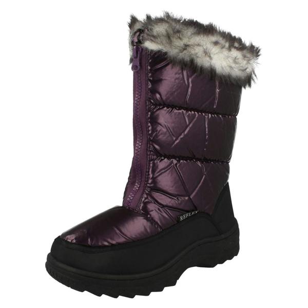 Reflex Ladies Reflex Fur Topped Snow Boots F4334