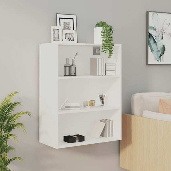 Berkfield Hanging Wall Cabinet White 69.5x32.5x90 cm