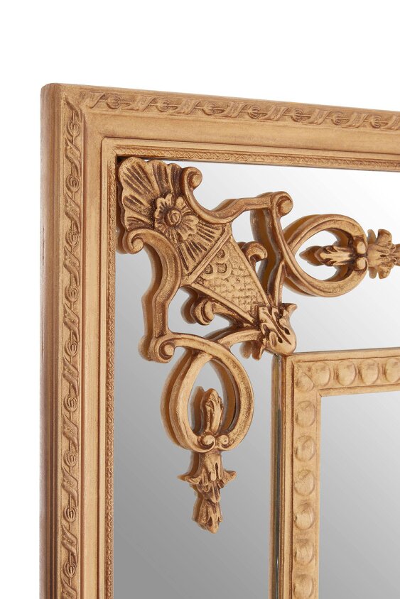 Interiors by Premier Marseille Gold Motifs Frame Wall Mirror