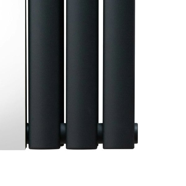 Monstershop Oval Mirror Radiator - 1800mm x 380mm - Anthracite Grey