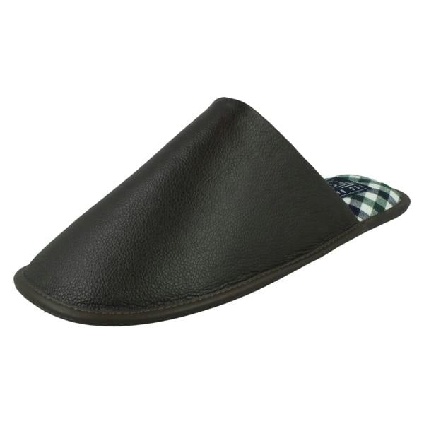 Ted Baker Mens Ted Baker Leather Mule Padded Slippers 'Ardin'