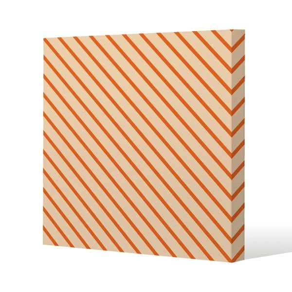 Benjamin Tate Design Orange lines (Canvas Print)