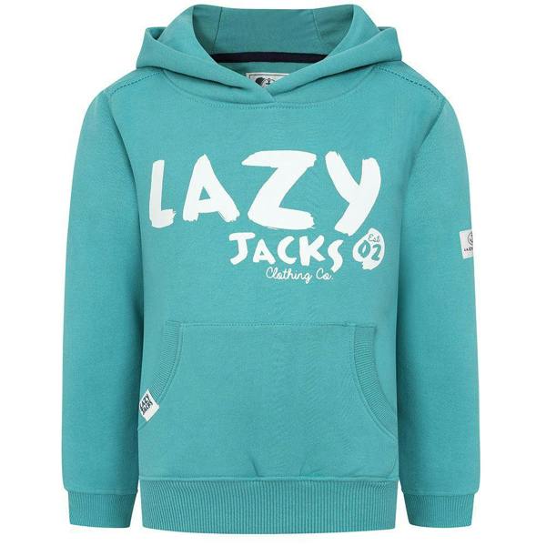 Lazy Jacks Childrens/Kids Established Hoodie - Jade
