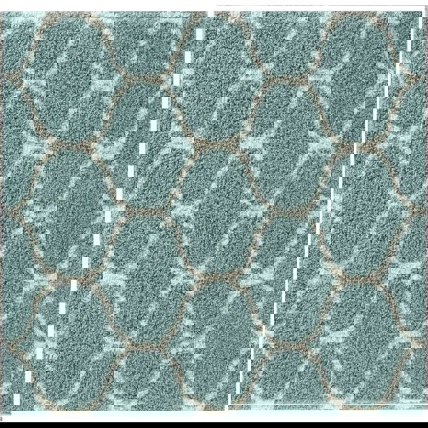Trellis Design Thick Shaggy Area Rugs Duck Egg Blue