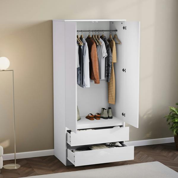 Vida Designs Glinton 2 Door 2 Drawer Wardrobe