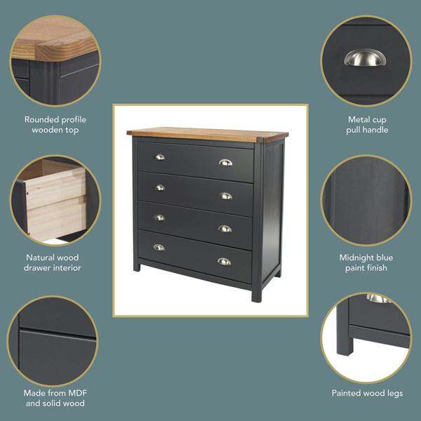 Core Products Dunkeld 4-Drawer Chest of Drawers
