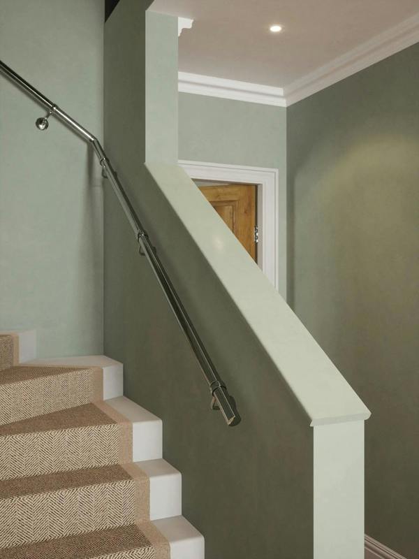 Handrails Direct Radway Chrome Single Winder Handrail