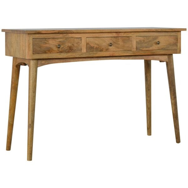 Wyld Haus Pizzo Large Mango Wood 3 Drawer Console Table