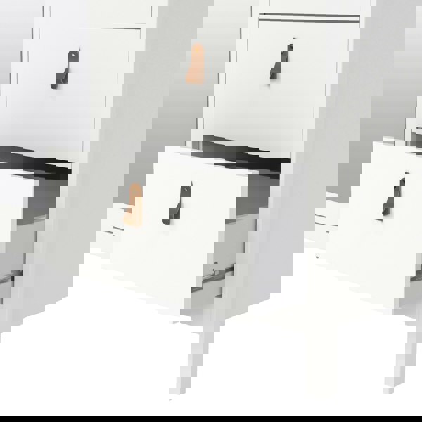 Furniture To Go Barcelona Wardrobe with 2 doors + 1 mirror door + 2 drawers White