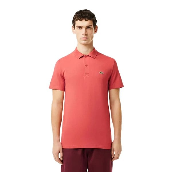 Lacoste Unisex Polyester Blend Regular Polo Shirt - Red