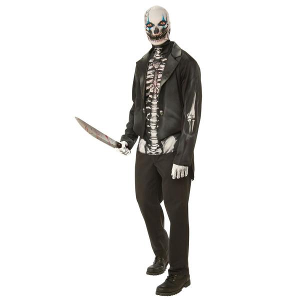 Bristol Novelty Mens Skeleton Costume - Black/White