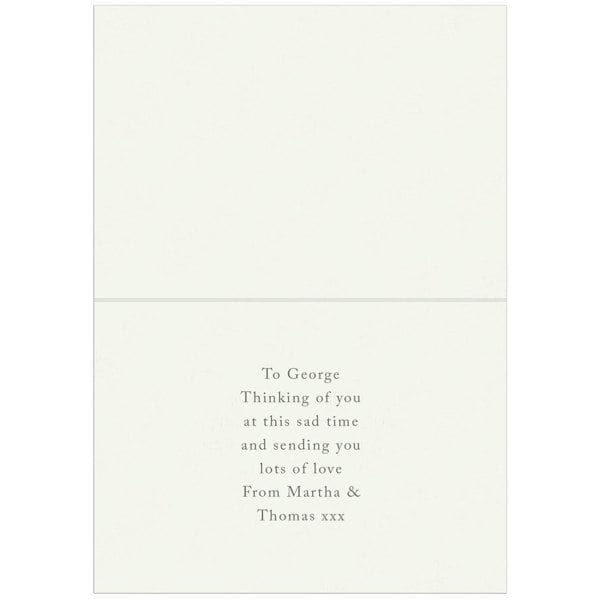 Personalised Memento Company Personalised In Loving Memory Card