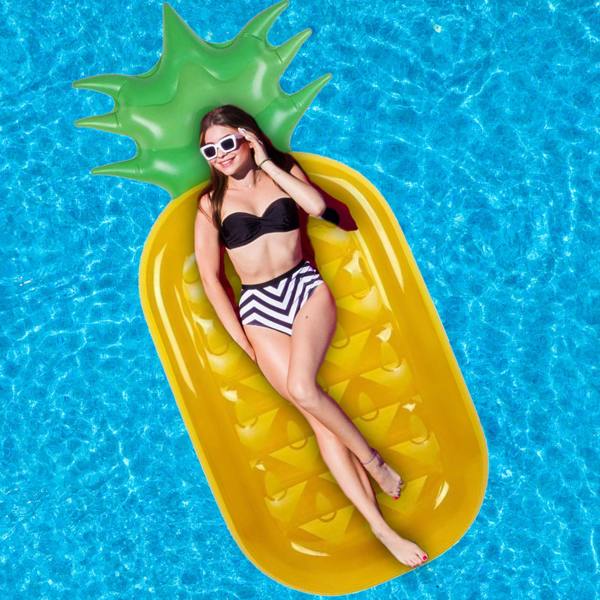 Dragodirect Inflatable Pineapple Pool Float Lounger for Summer Fun