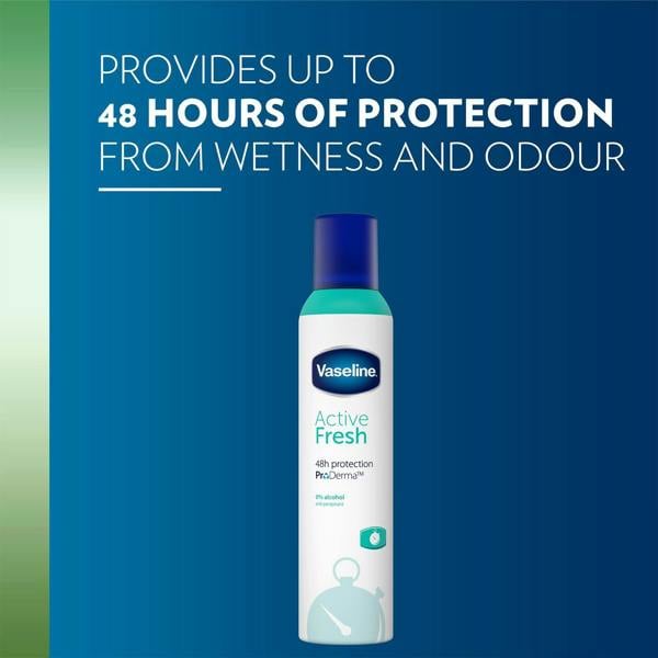 Vaseline ProDerma Active Fresh Antiperspirant Deodorant Spray 150ml, 3 Pack