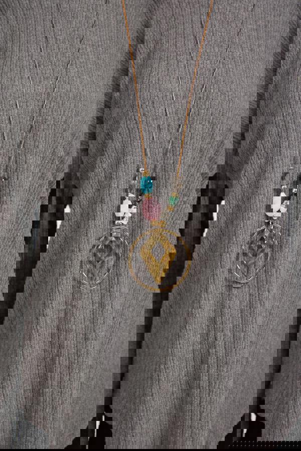 Textured Stripe Necklace Top