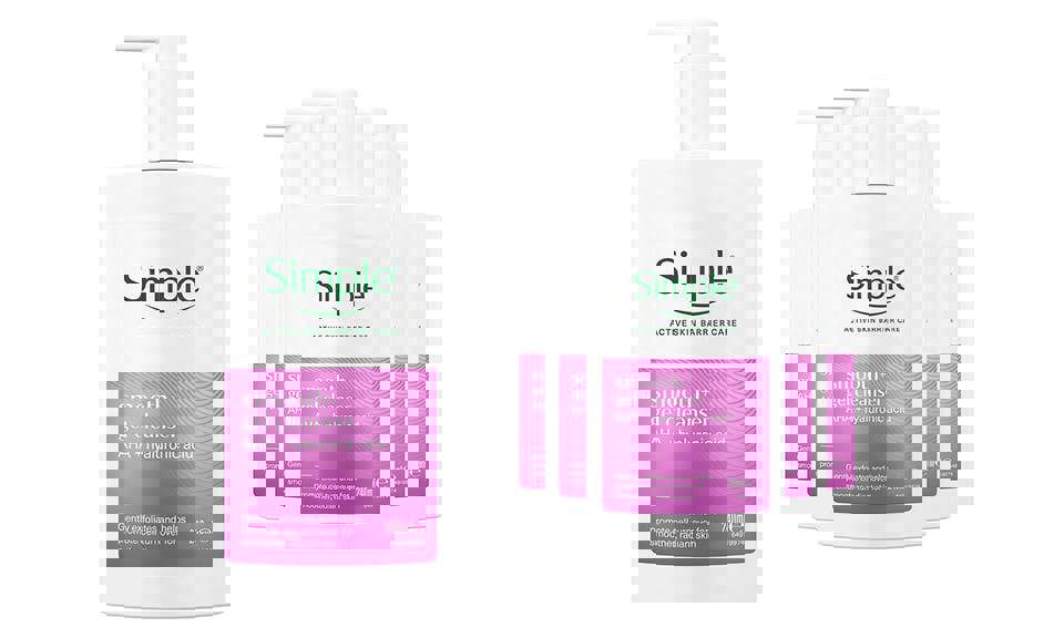 Simple Smooth+ Gel Facial Cleanser Softening Daily Face Wash, 240ml