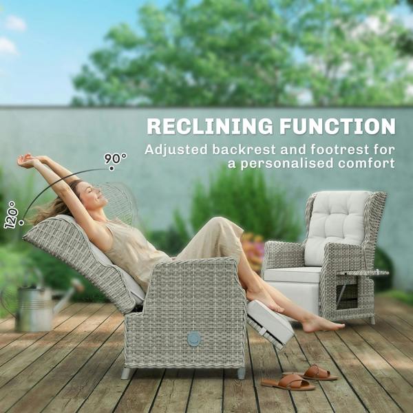 Rattan Recliner Chair