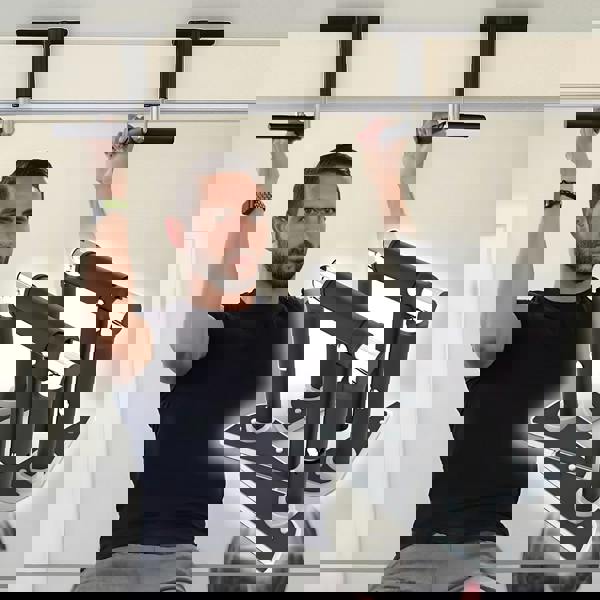 Gr8 Home Door Frame Cross Grips Pull Up Bar Horizontal Folding Home Gym Travel Workout