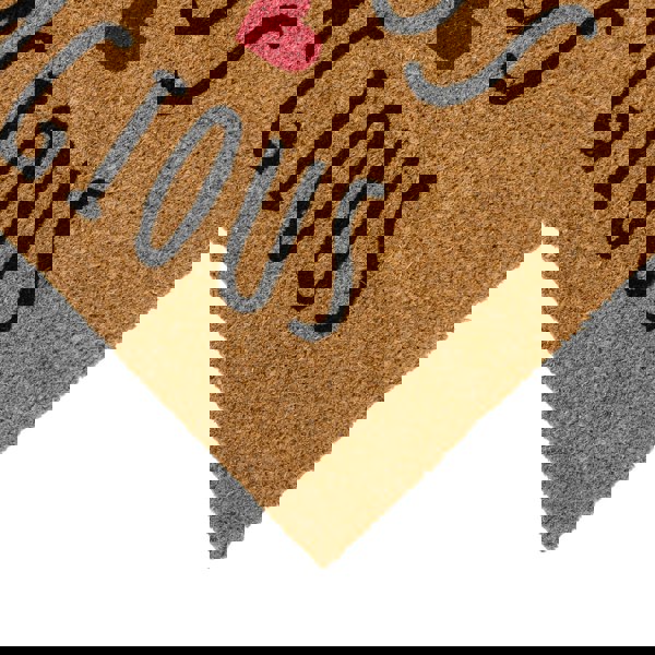 JVL Eco-Friendly Latex Backed Coir Entrance Doormat, 45x75cm - Kindness