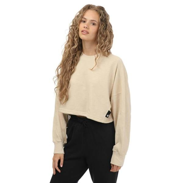 Adidas Womens/Ladies Studio Crew Neck Summer Sweatshirt - Beige