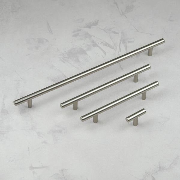 Handle & Home Brushed Nickel T-Bar Handles