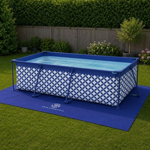 Swim Essentials Ground Cover for Pool 260 x 160 cm – Swimming Pool Ground Cloth | Protective Underlay for Frame & Inflatable Pools