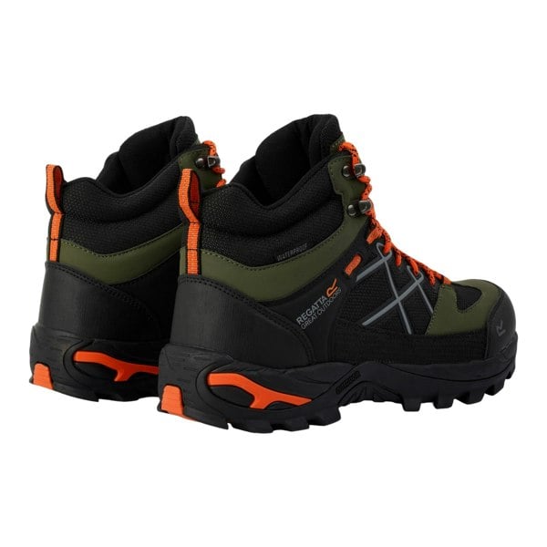 Regatta Mens Samaris III Walking Boots - Cypress Green/Blaze Orange