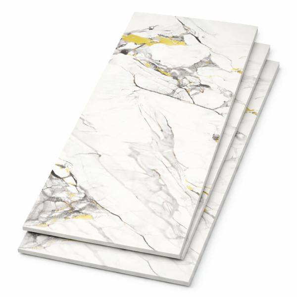 Britwall Golden Veined Marble SPC Wall Panel Seamless Pattern Pack of 3 – Golden Veined Marble