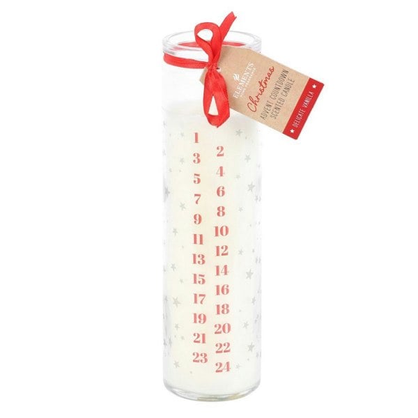 Something Different Advent Vanilla Tube Candle - White