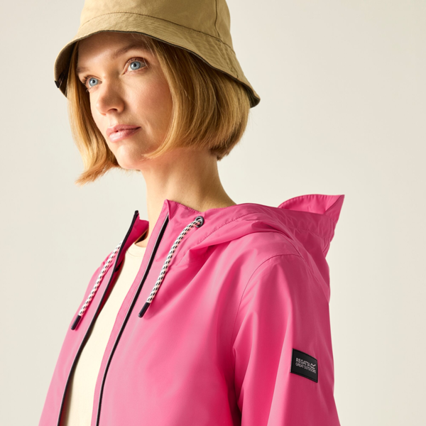 Regatta Womens Bayletta Grid Distress Waterproof Jacket - Pink Lemonade