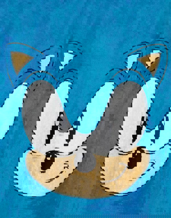 Sonic the Hedgehog Boys Blue Blanket Hoodie (One Size)