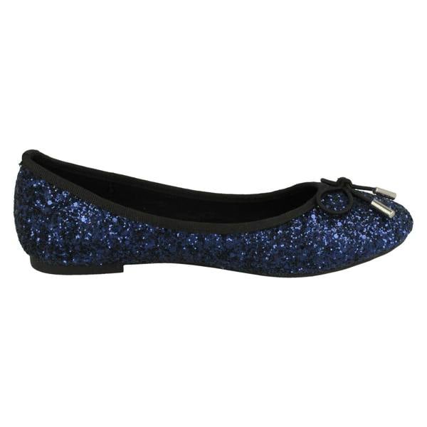 Anne Michelle Ladies Anne Michelle Glittery Ballerina Shoes