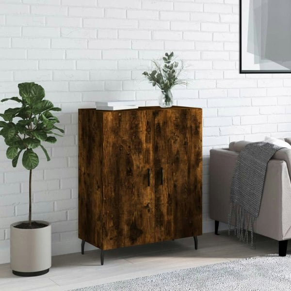Berkfield Sideboard Smoked Oak 69.5x34x90 cm Engineered Wood