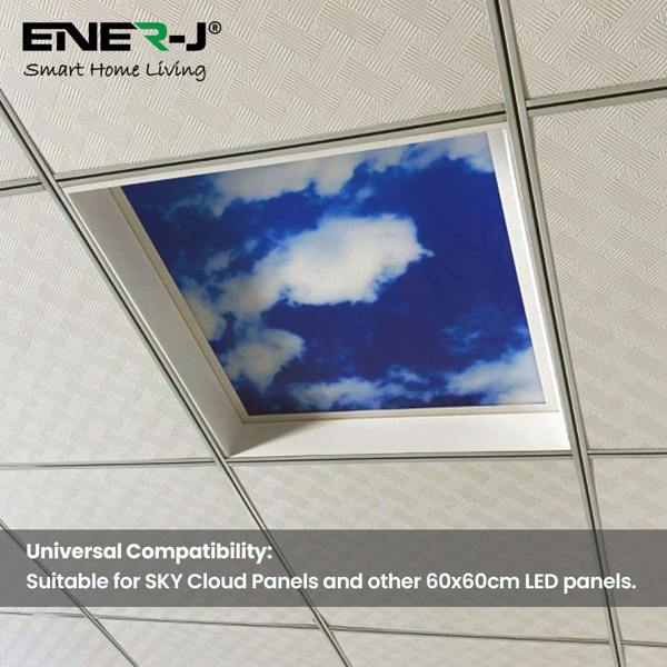 ENER-J Recessed Deep Frame for 60x60cms LED Panels | Pack of 2