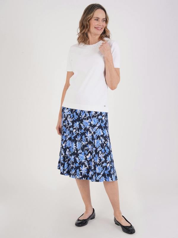 TIGI Floral Jersey Skirt - Regular