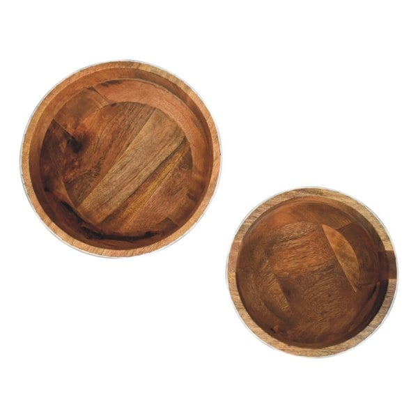 Artisan Furniture Floral Resin Inlay Bowl Set