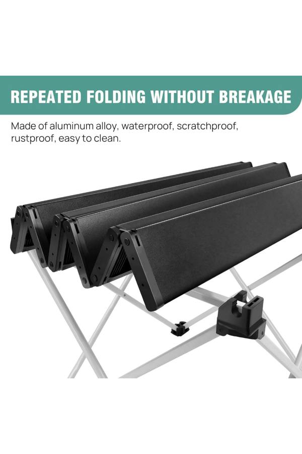 Dyzi 90x60x45cm Folding Picnic Table Weather-Resistant with Carry Bag