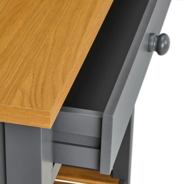 Statement Furniture Ludlow Slate Grey Console Table with Storage