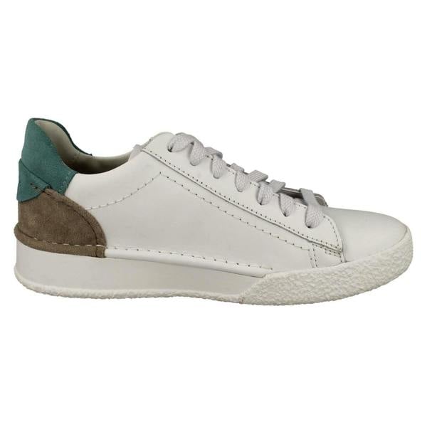 Clarks Ladies Clarks Wedge Heeled Trainers Craft Cup Lace