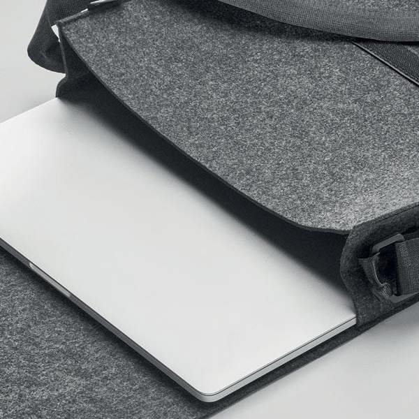 MidOcean Baglo RPET Felt Laptop Bag - Stone Grey - 
