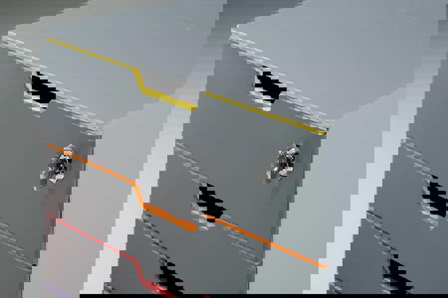 Durable VARICOLOR SAFE 4 Drawer Lockable GDPR Colour Coded Desktop Storage | A4+