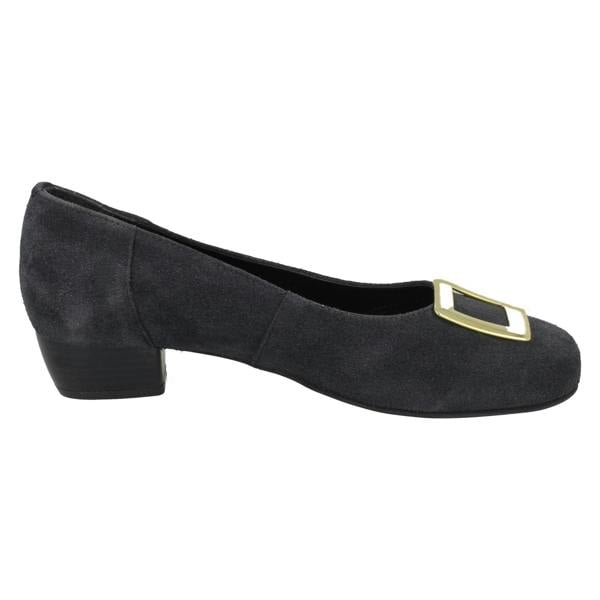 Da Bella Ladies Da Bella Heeled Court Shoes With Buckle Detail Kate