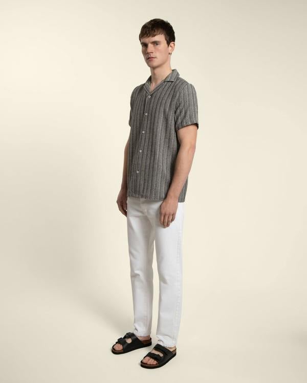 Larsson & Co Twill Textured Short Sleeve Shirt