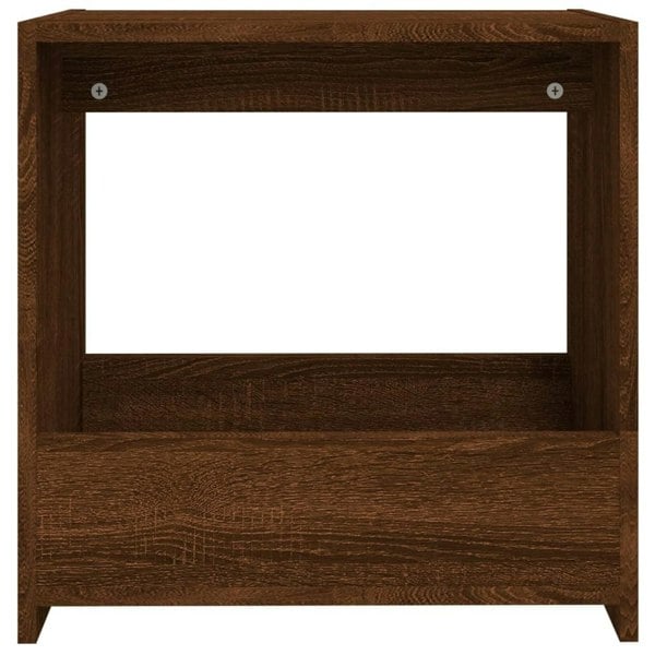 Berkfield Side Table Brown Oak 50x26x50 cm Engineered Wood