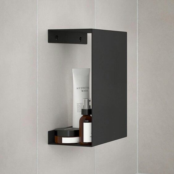 Smedbo Matt Black Aluminium Shelf for Showers or Bathrooms (210 x 260mm)