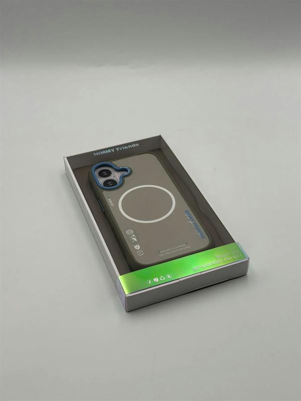 Nimmy Friends Nimmy Cool & Cute 2.0 Case with MagSafe for iPhone 17 6.3" Grey Blue - N-YJKM-CX2.0-IP17-05