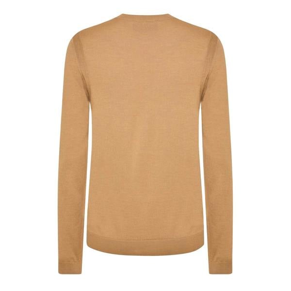 Boss Mens Ribbed Sweater Top - Beige - 